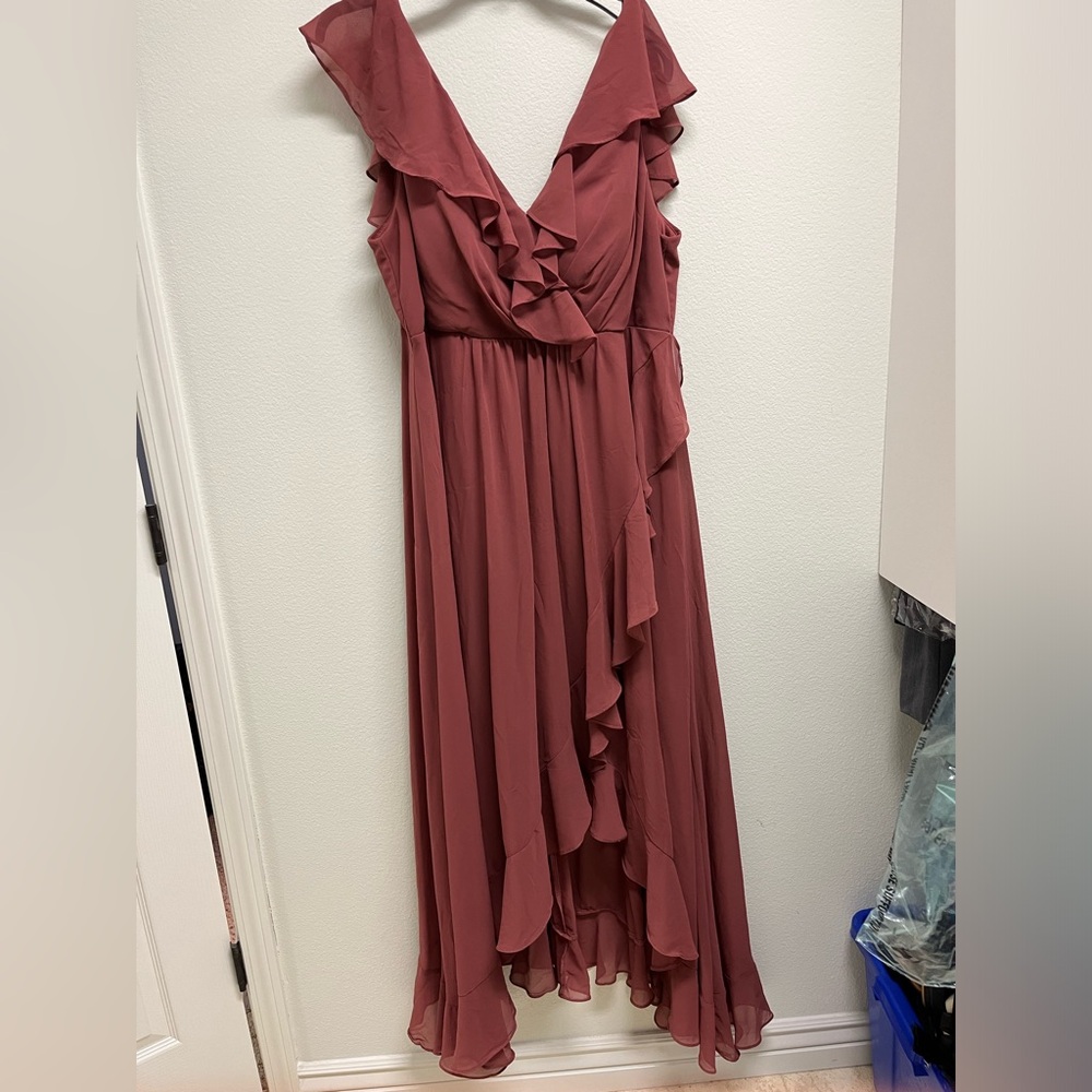 Long formal mauve dress 2X - Picture 1 of 3